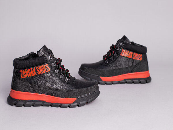 Ботинки детские кожа флотар черные зимние Ботинки детские кожа флотар черные зимние