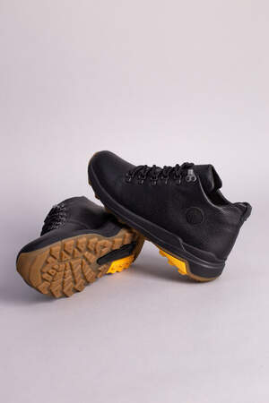 Ботинки мужские кожа флотар черные зимние