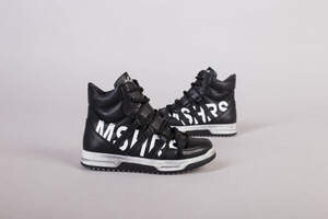 Ботинки на мальчика кожаные черные демисезонные