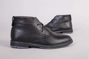 Зимние кожаные черные ботинки 40 Зимние кожаные черные ботинки 40