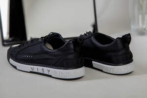 Кеды мужские кожа флотар черные