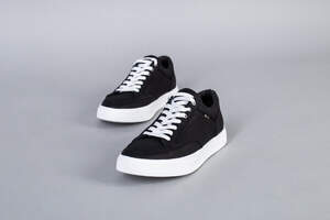 Кеды мужские кожа флотар черные с перфорацией Кеды мужские кожа флотар черные с перфорацией