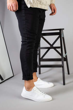 Кеды мужские кожаные белые на белой подошве Кеды мужские кожаные белые на белой подошве