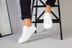 Кеды мужские кожаные белые на белой подошве Кеды мужские кожаные белые на белой подошве