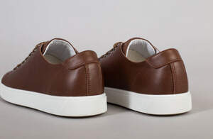 Кеды мужские кожаные коричневые на белой подошве Кеды мужские кожаные коричневые на белой подошве