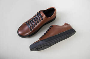 Кеды мужские кожаные коричневые на черной подошве Кеды мужские кожаные коричневые на черной подошве