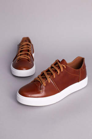 Кеды мужские кожаные рыжего цвета Кеды мужские кожаные рыжего цвета