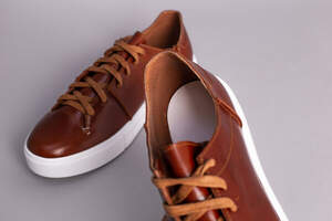 Кеды мужские кожаные рыжего цвета Кеды мужские кожаные рыжего цвета