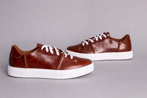 Кеды мужские кожаные рыжего цвета Кеды мужские кожаные рыжего цвета