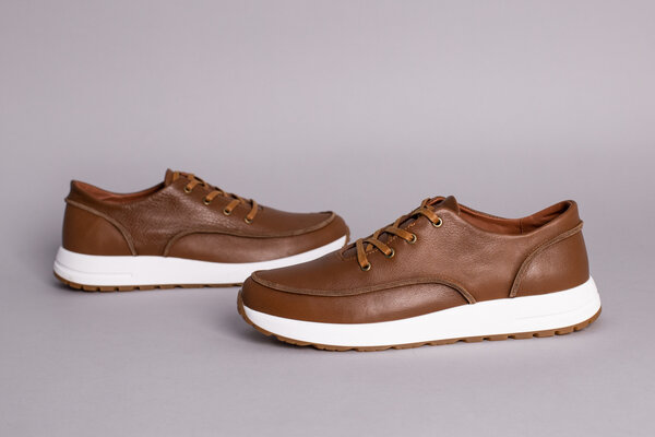 Кеды мужские кожаные рыжего цвета Кеды мужские кожаные рыжего цвета