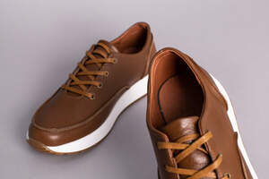 Кеды мужские кожаные рыжего цвета Кеды мужские кожаные рыжего цвета