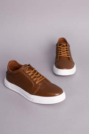 Кеды мужские кожаные рыжие на белой подошве Кеды мужские кожаные рыжие на белой подошве