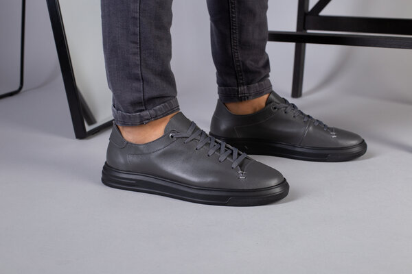 Кеды мужские кожаные серые Кеды мужские кожаные серые