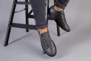 Кеды мужские кожаные серые Кеды мужские кожаные серые