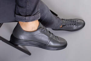 Кеды мужские кожаные серые Кеды мужские кожаные серые