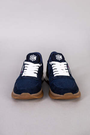 Кроссовки мужские замшевые синие с вставками сетки Кроссовки мужские замшевые синие с вставками сетки