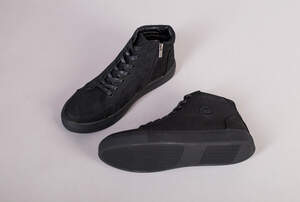 Мужские черные зимние ботинки из нубука, на шнурках с замком, 40 Мужские черные зимние ботинки из нубука, на шнурках с замком, 40