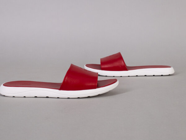 Шлепанцы мужские кожаные красные Шлепанцы мужские кожаные красные