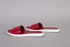 Шлепанцы мужские кожаные красные Шлепанцы мужские кожаные красные