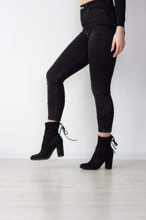 Ботильоны женские Fashion Ceaser 2512 39 размер 25 см Черный