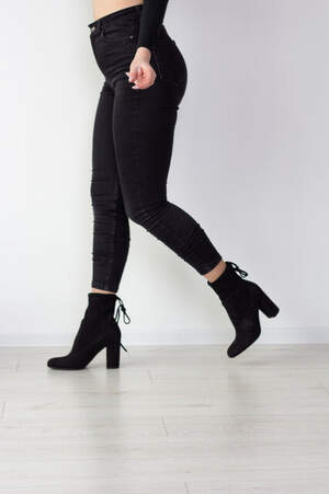 Ботильоны женские Fashion Ceaser 2512 39 размер 25 см Черный