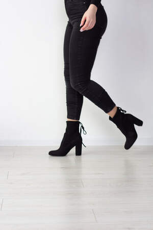 Ботильоны женские Fashion Ceaser 2512 39 размер 25 см Черный