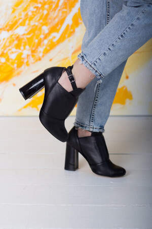 Ботильоны женские Fashion Chaya 2648 40 размер 25,5 см Черный