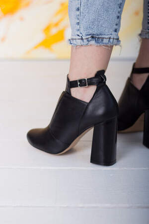 Ботильоны женские Fashion Chaya 2648 40 размер 25,5 см Черный