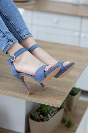 Женские босоножки Fashion Kabuki 2815 37 размер 24 см Голубой Женские босоножки Fashion Kabuki 2815 37 размер 24 см Голубой