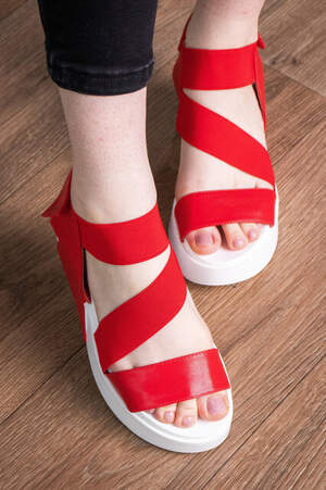 Женские босоножки Fashion Lacey 3031 40 размер 25 см Красный Женские босоножки Fashion Lacey 3031 40 размер 25 см Красный