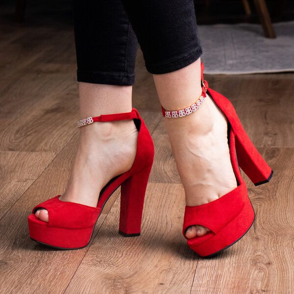 Женские босоножки Fashion Loki 2857 37 размер 24 см Красный Женские босоножки Fashion Loki 2857 37 размер 24 см Красный