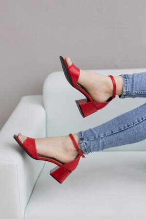 Женские босоножки Fashion Quoddy 2690 38 размер 25 см Красный