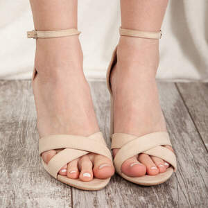 Женские босоножки Fashion Rags 3002 38 размер 24,5 см Бежевый