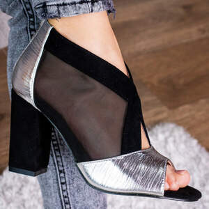 Женские босоножки Fashion Rags 3018 35 размер 23 см Серебристый