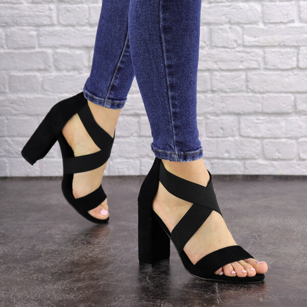 Женские босоножки на каблуке Fashion Dusty 1550 40 размер 25,5 см Черный Женские босоножки на каблуке Fashion Dusty 1550 40 размер 25,5 см Черный