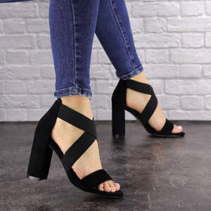 Женские босоножки на каблуке Fashion Dusty 1550 40 размер 25,5 см Черный Женские босоножки на каблуке Fashion Dusty 1550 40 размер 25,5 см Черный