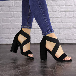 Женские босоножки на каблуке Fashion Dusty 1550 40 размер 25,5 см Черный Женские босоножки на каблуке Fashion Dusty 1550 40 размер 25,5 см Черный