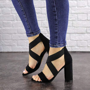 Женские босоножки на каблуке Fashion Dusty 1550 40 размер 25,5 см Черный Женские босоножки на каблуке Fashion Dusty 1550 40 размер 25,5 см Черный