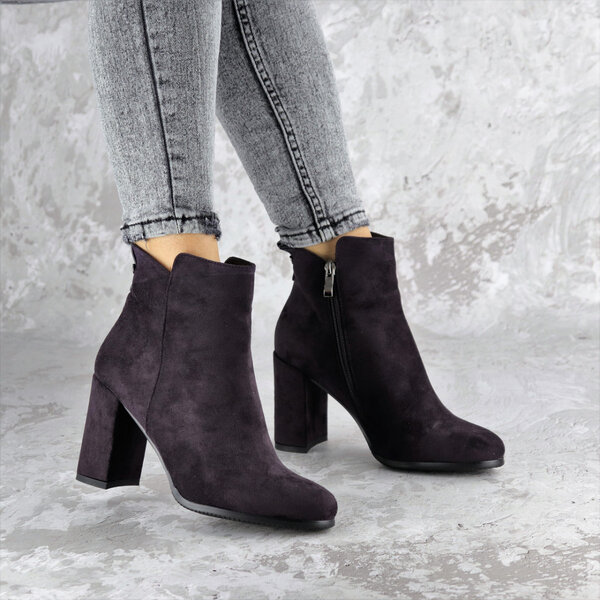 Женские ботильоны на каблуке Fashion Lucky 1428 36 размер 23,5 см Фиолетовый Женские ботильоны на каблуке Fashion Lucky 1428 36 размер 23,5 см Фиолетовый