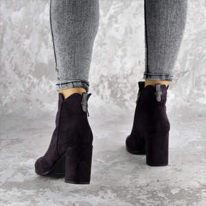 Женские ботильоны на каблуке Fashion Lucky 1428 36 размер 23,5 см Фиолетовый Женские ботильоны на каблуке Fashion Lucky 1428 36 размер 23,5 см Фиолетовый