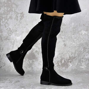 Женские ботфорты Fashion Dave 1348 36 размер 23 см Черный Женские ботфорты Fashion Dave 1348 36 размер 23 см Черный