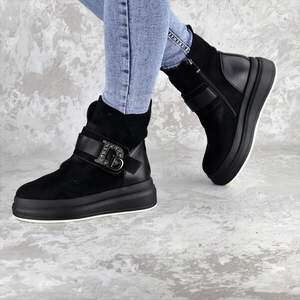 Женские зимние ботинки Fashion Marty 1344 36 размер 23 см Черный