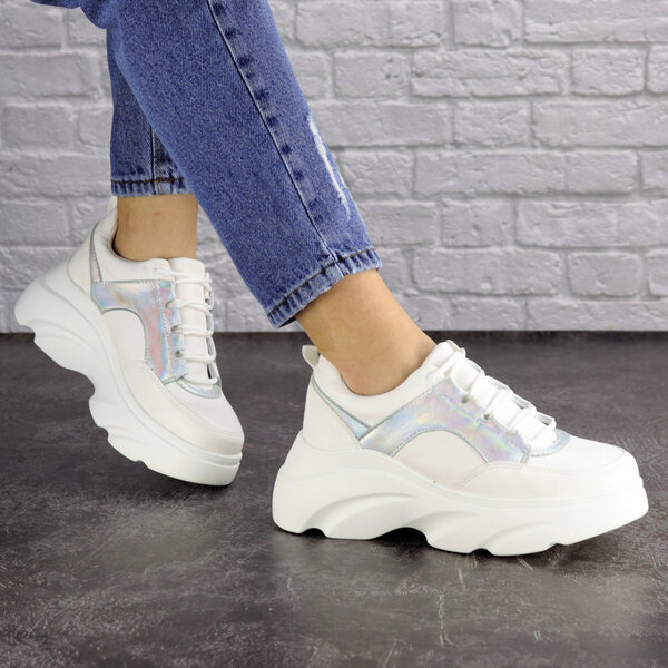 Женские кроссовки Fashion Cyber 1662 39 размер 24,5 см Белый Женские кроссовки Fashion Cyber 1662 39 размер 24,5 см Белый