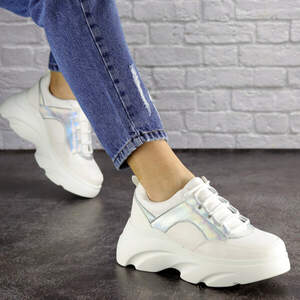 Женские кроссовки Fashion Cyber 1662 39 размер 24,5 см Белый Женские кроссовки Fashion Cyber 1662 39 размер 24,5 см Белый