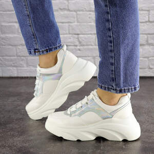 Женские кроссовки Fashion Cyber 1662 39 размер 24,5 см Белый Женские кроссовки Fashion Cyber 1662 39 размер 24,5 см Белый