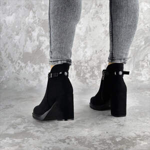 Ботильоны женские Fashion Magnolia 2371 38 размер 24,5 см Черный