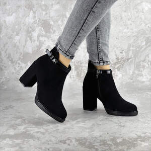 Ботильоны женские Fashion Magnolia 2371 38 размер 24,5 см Черный