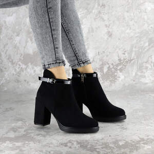 Ботильоны женские Fashion Magnolia 2371 38 размер 24,5 см Черный