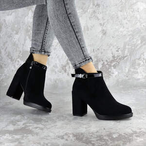 Ботильоны женские Fashion Magnolia 2371 38 размер 24,5 см Черный