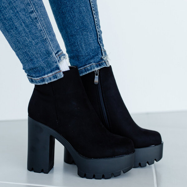 Ботильоны женские Fashion Miya 3336 35 размер 23 см Черный Ботильоны женские Fashion Miya 3336 35 размер 23 см Черный